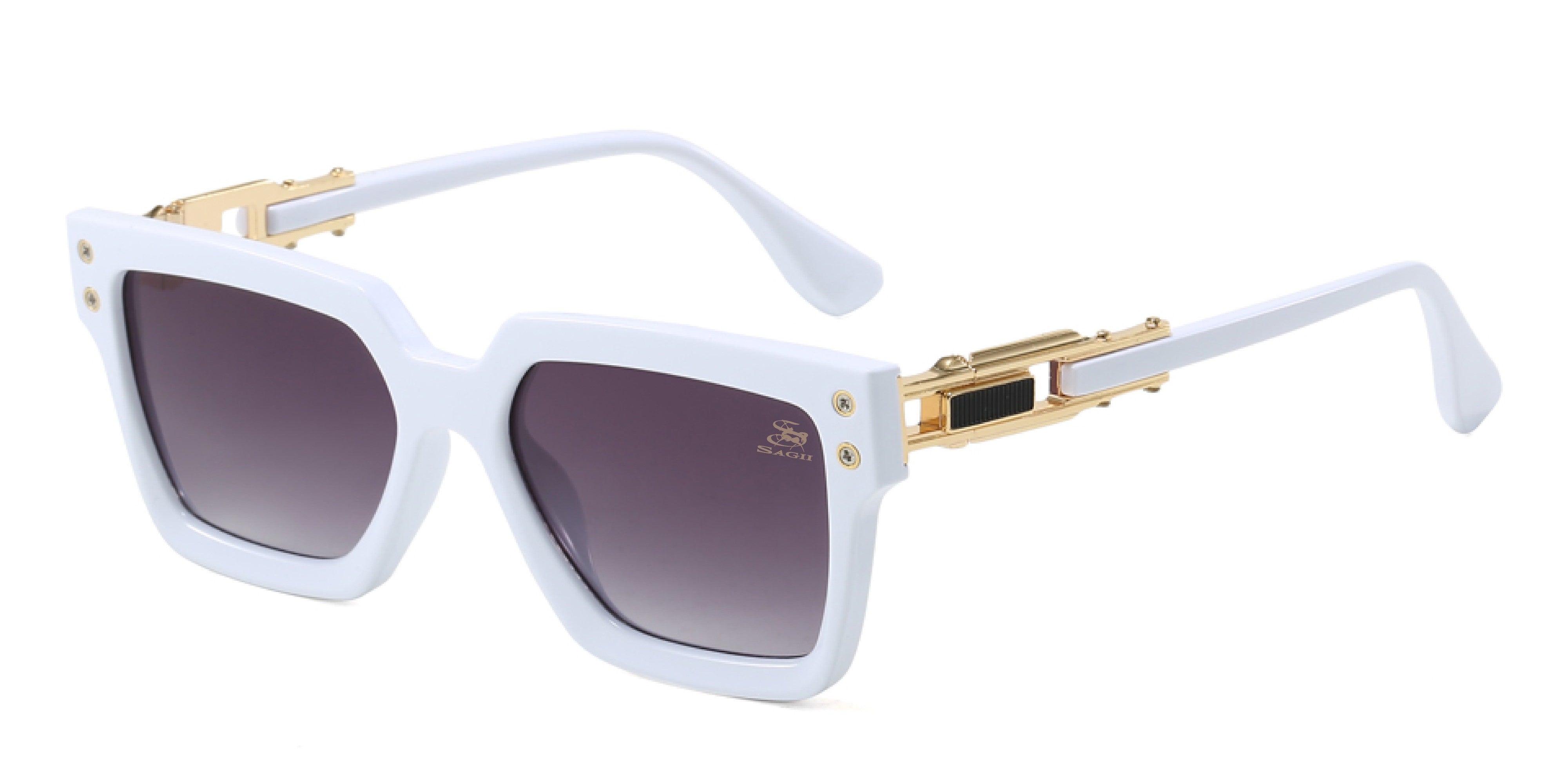 Ace Square Retro | White Oversized Frame | Sagii – Sagii Store
