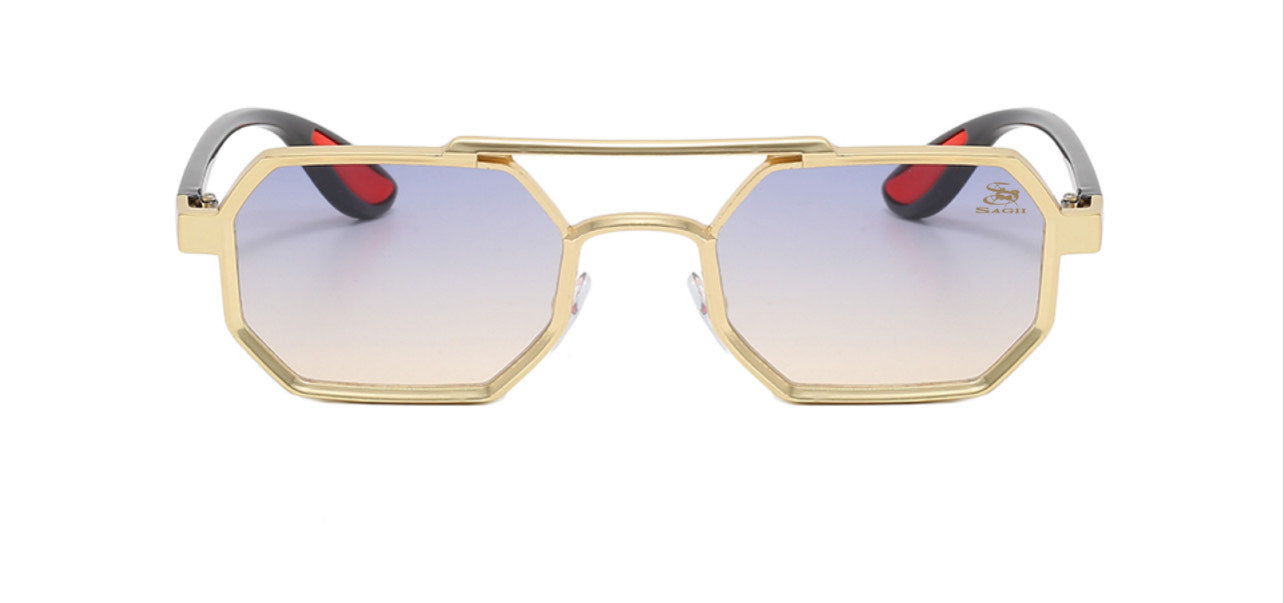 Octagon Sunglasses in Gold