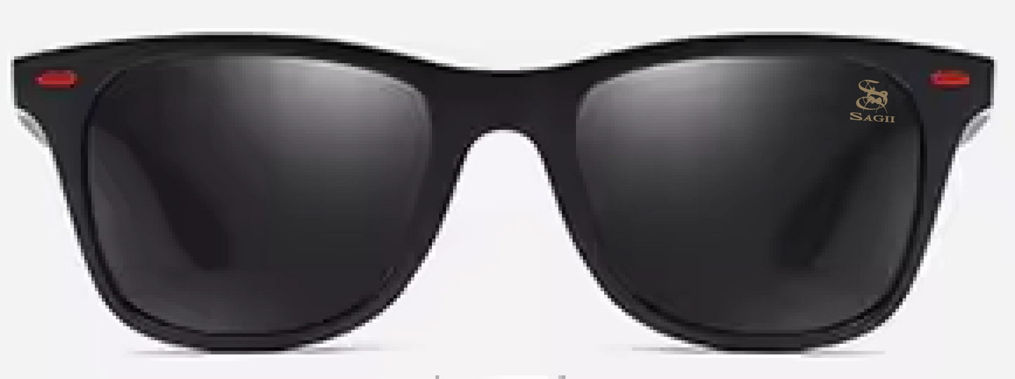 POLARIZED WAYFARER | BLACK SUNGLASSES | SAGII EYEWEAR