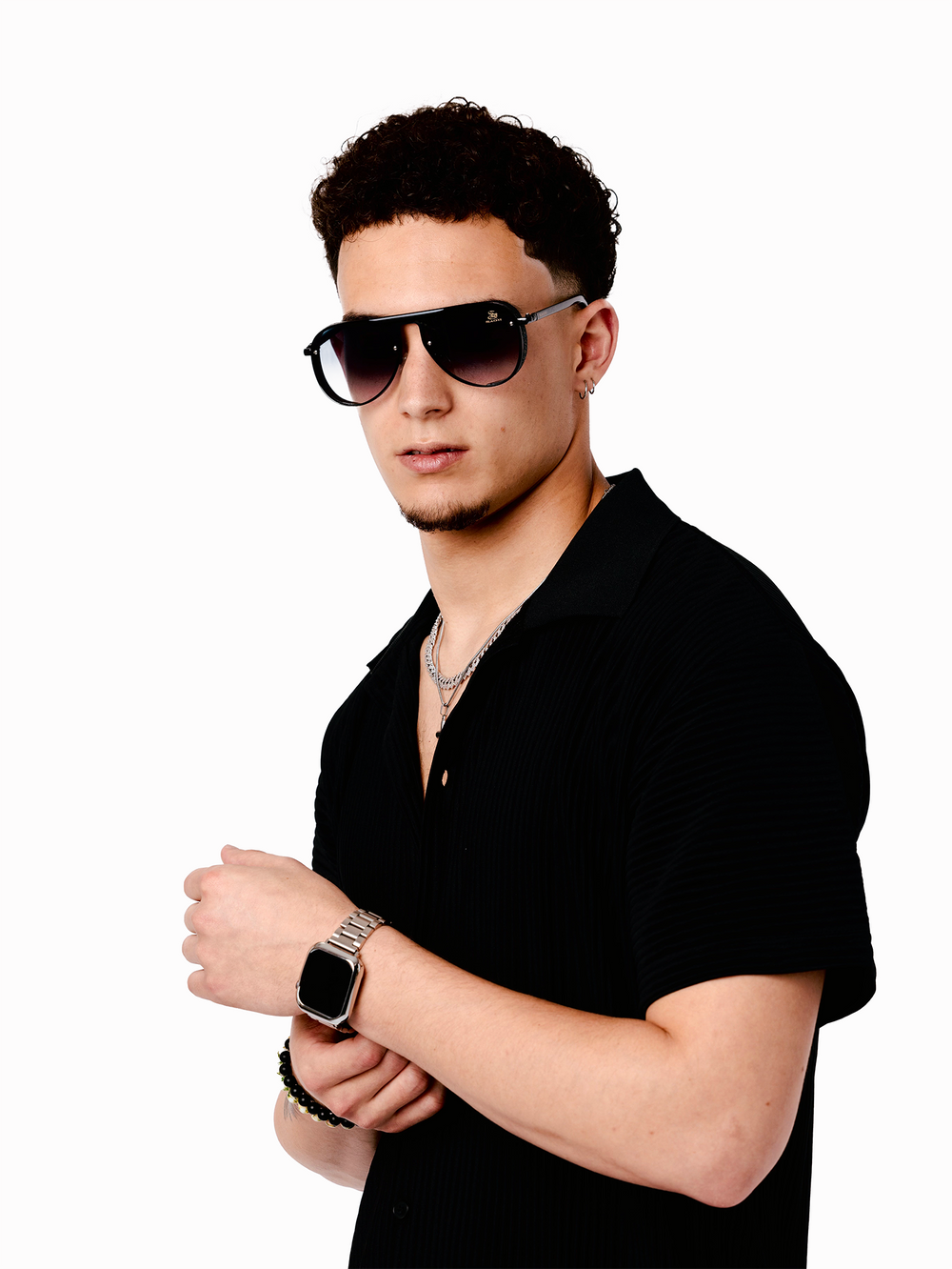SAGII | BLACK EYEWEAR | AVIATOR SUNGLASSES