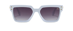 Ace Square Retro Sunglasses in white