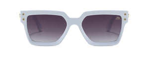 Ace Square Retro Sunglasses in white