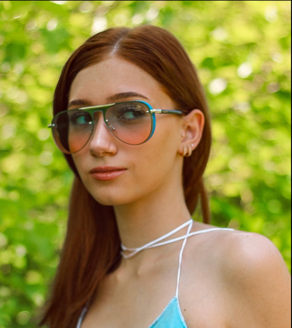 SAGII | BLUE EYEWEAR | AVIATOR SUNGLASSES