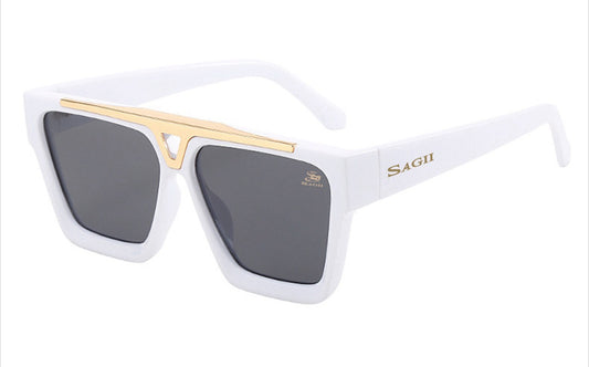 Bentley Flat Top Shades White/Gold