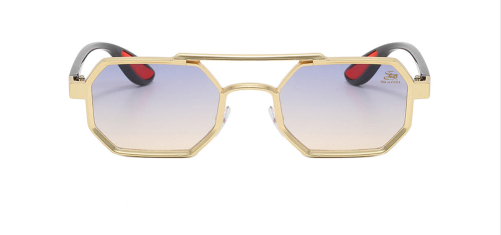 Octagon Sunglasses in Gold